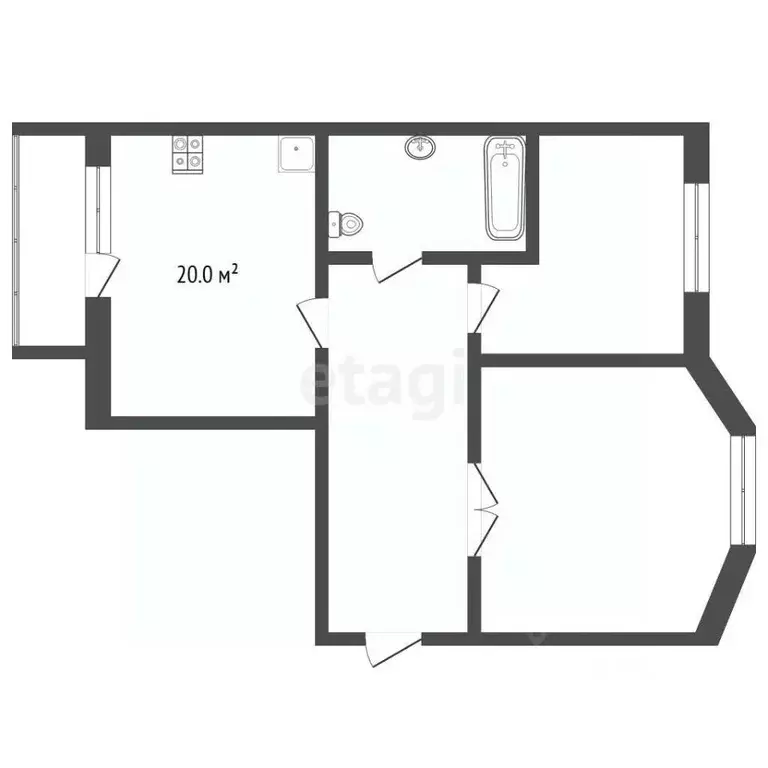2-к кв. Нижегородская область, Выкса ул. Красные зори, 33 (73.3 м) - Фото 1