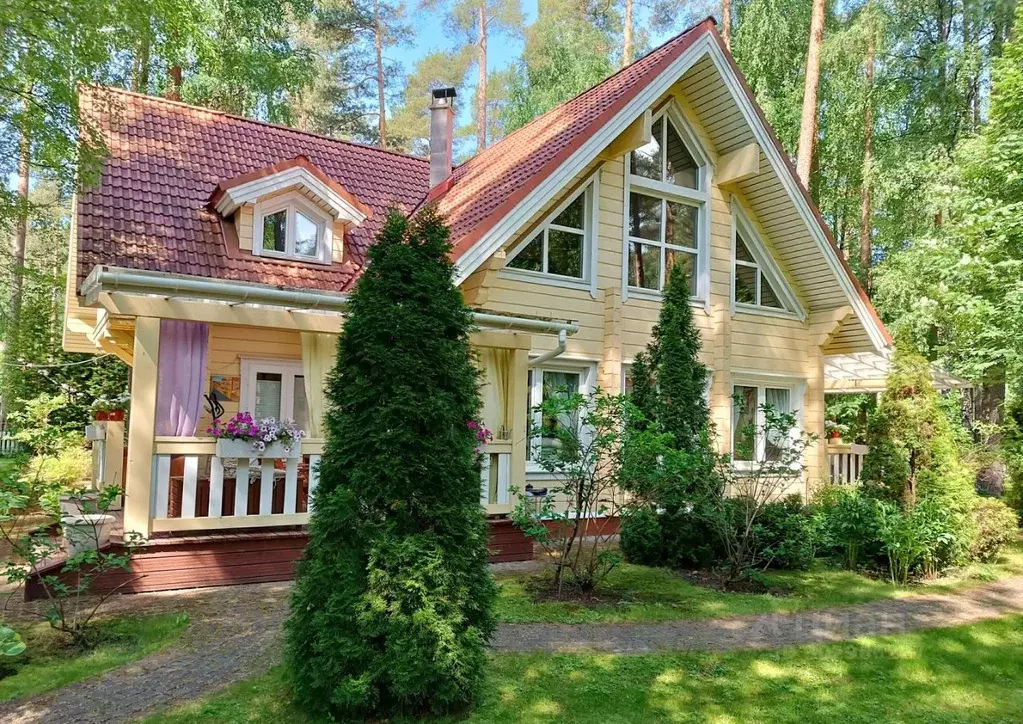 коттедж в ленинградская область, выборгский район, рощинское городское . - Фото 1