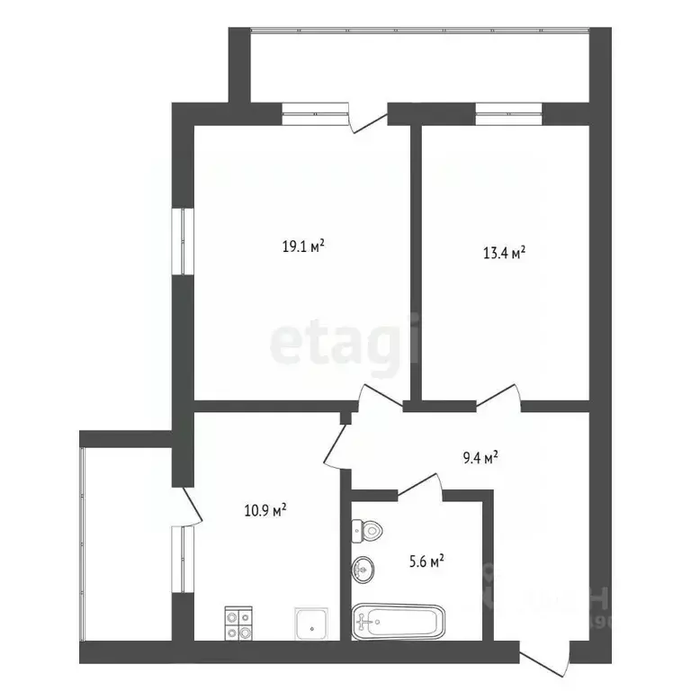 2-к кв. Воронежская область, Воронеж Львовская ул., 43 (58.4 м) - Фото 2