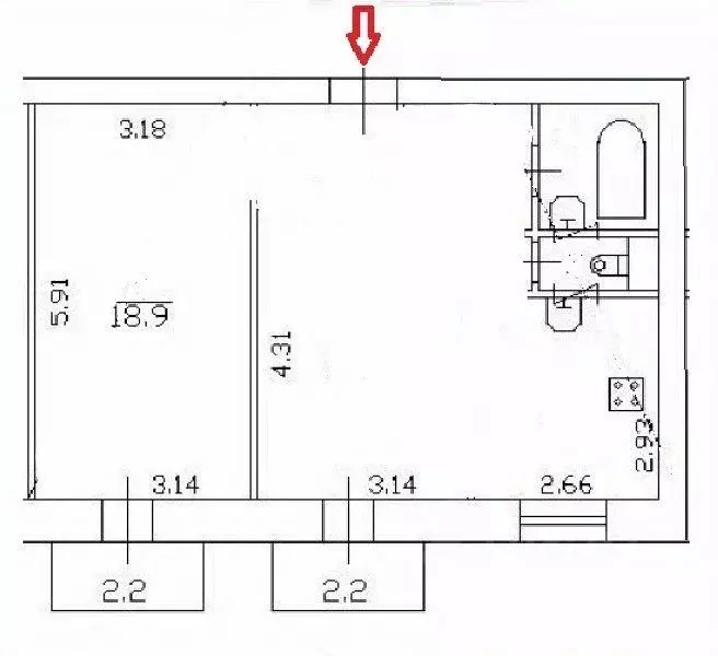 2-к кв. Санкт-Петербург ул. Карташихина, 22 (52.3 м) - Фото 2