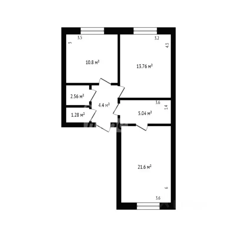 2-к кв. Дагестан, Дербент ул. Юрия Гагарина, 41 (60.0 м) - Фото 2