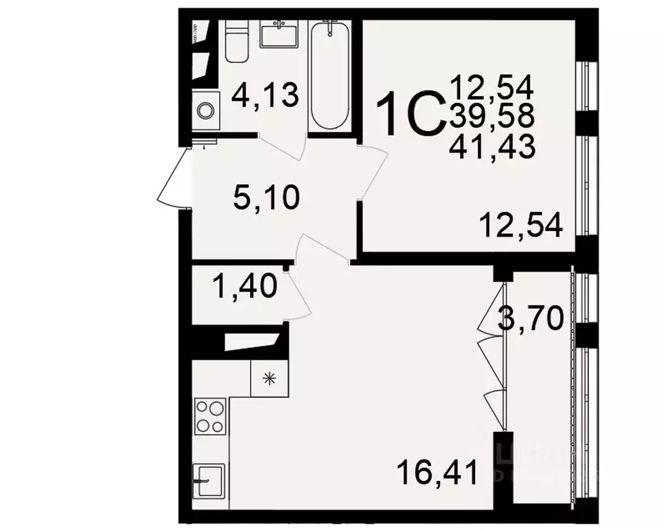 1-к кв. Тульская область, Тула пос. Горелки, Время жилой комплекс ... - Фото 1