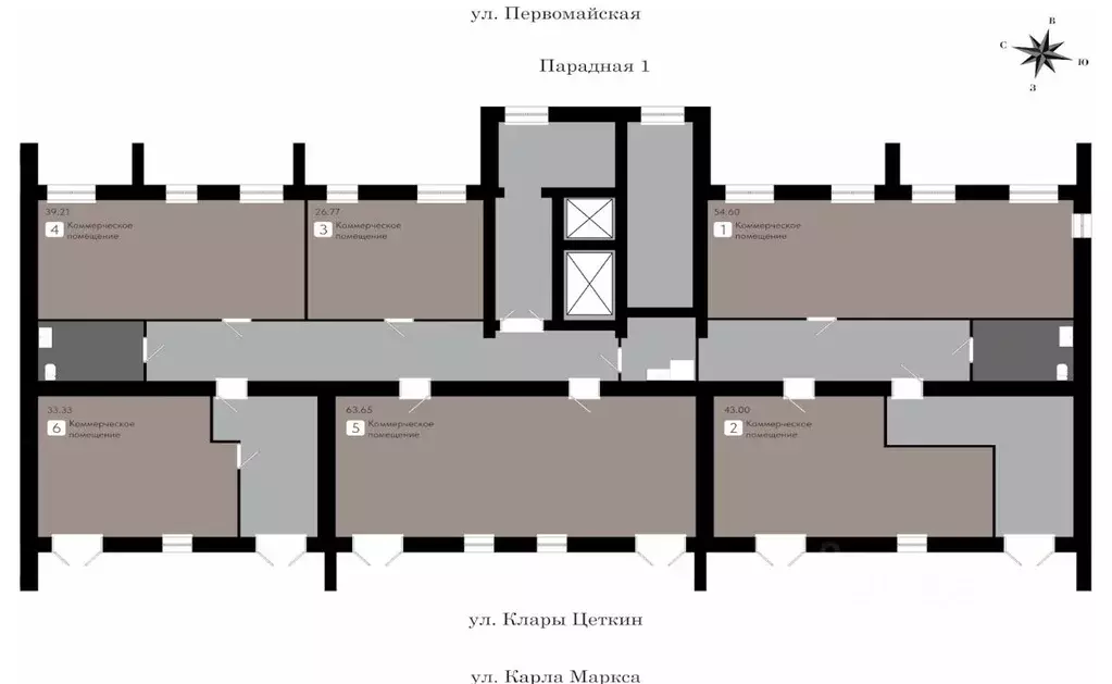 Офис в Коми, Сыктывкар ул. Клары Цеткин, 67 (40 м) - Фото 2