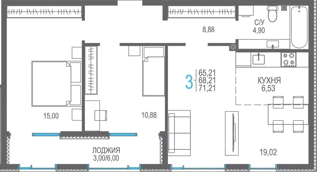 Студия Крым, Сакский район, Лесновское с/пос, с. Прибрежное Розовое ... - Фото 0