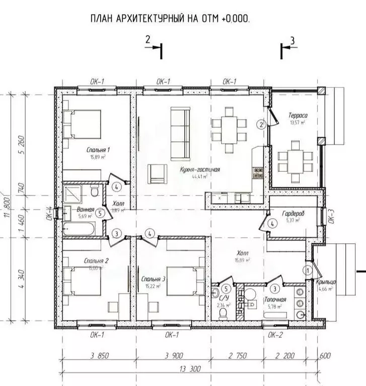 Дом в Рамонский район, Айдаровское сельское поселение, ПСК Медик, 129 ... - Фото 1