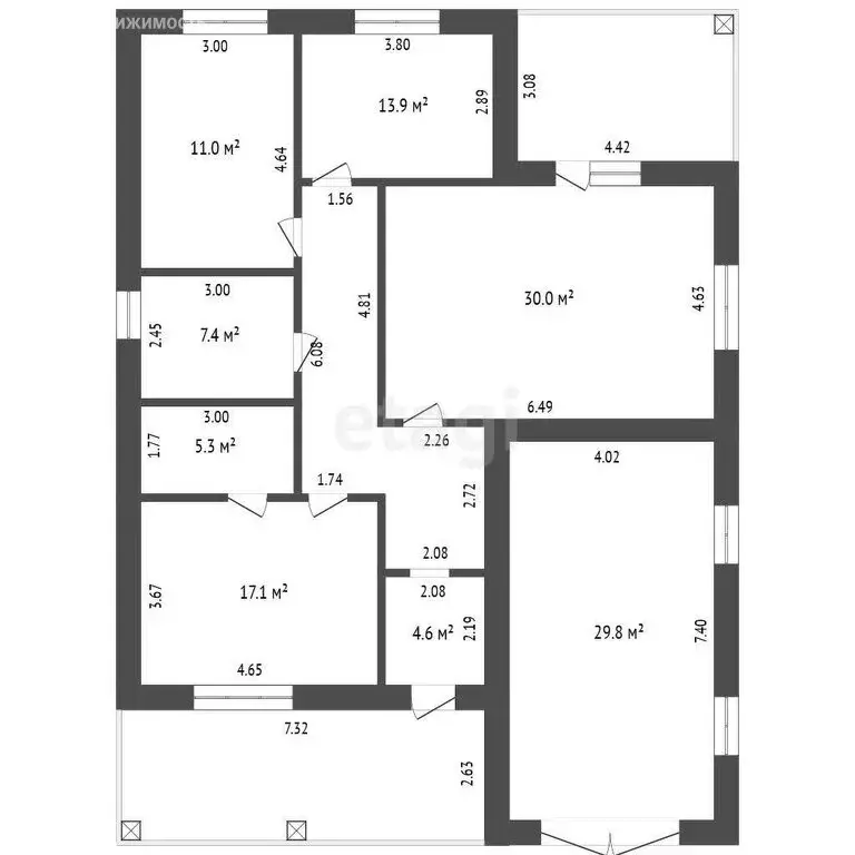 Дом в Белгород, микрорайон Юго-Западный-2.2 (160 м) - Фото 1