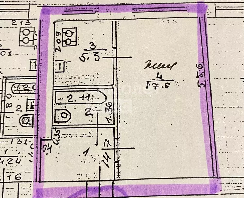 1-к кв. Нижегородская область, Нижний Новгород Северный жилрайон, ул. ... - Фото 2