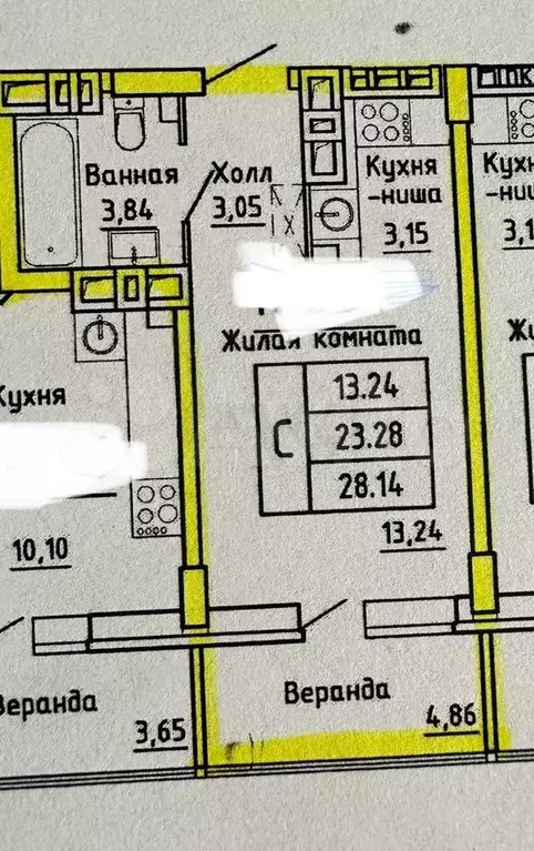 квартира-студия, 28,1 м, 11/20 эт. - Фото 0