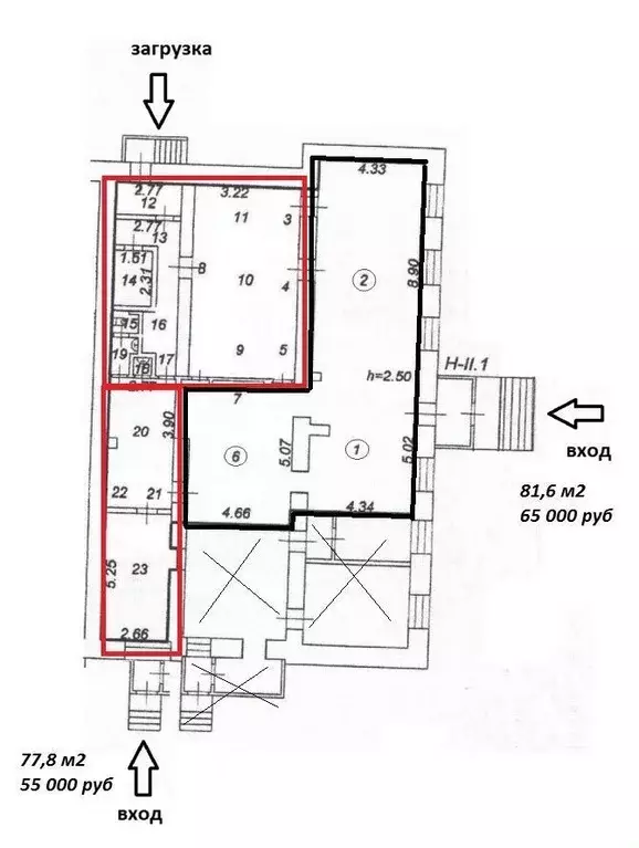 Торговая площадь в Коми, Ухта ул. 30 лет Октября, 14 (159 м) - Фото 1