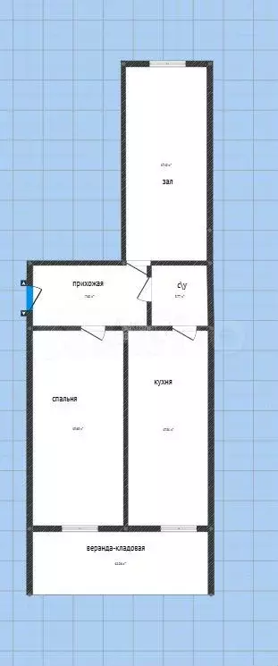 2-к. квартира, 65 м, 1/7 эт. - Фото 0