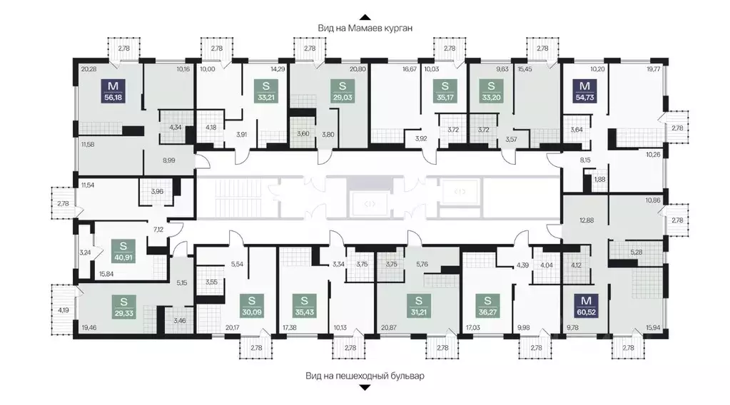 2-к кв. Волгоградская область, Волгоград просп. Имени В.И. Ленина, 59Г ... - Фото 2