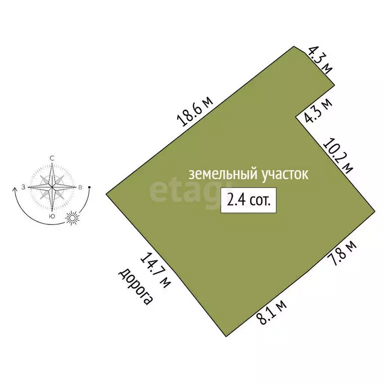 Дом в Ялуторовск, улица Оболенского (41.2 м) - Фото 1
