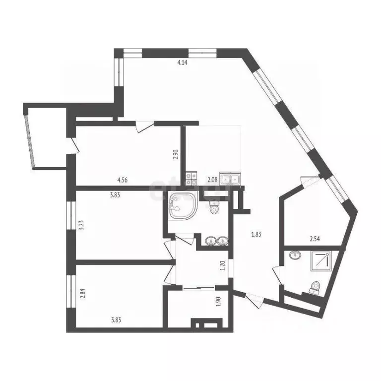 4-к кв. Москва ул. Бутлерова, 7Б (100.5 м) - Фото 1