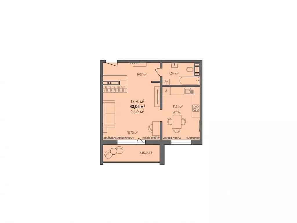 2-к кв. Челябинская область, Челябинский городской округ, пос. ... - Фото 0