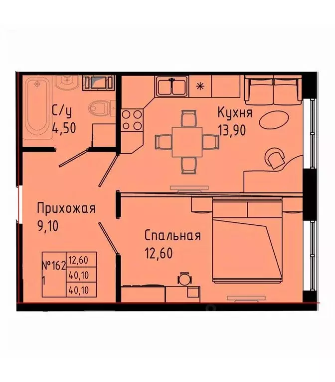 1-к кв. Ленинградская область, Коммунар г. Гатчинский муниципальный ... - Фото 1