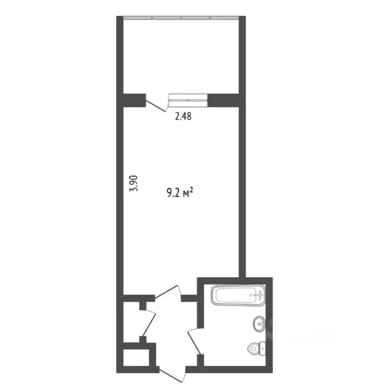 Студия Тюменская область, Тюмень Олимпийская ул., 34 (13.0 м) - Фото 2