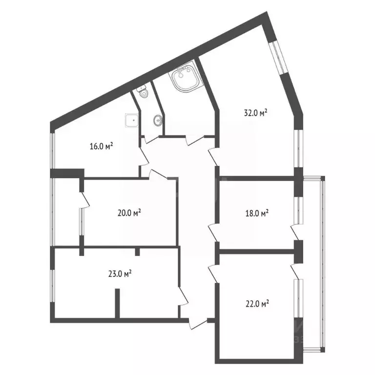 4-к кв. Красноярский край, Красноярск ул. Молокова, 16 (116.0 м) - Фото 1