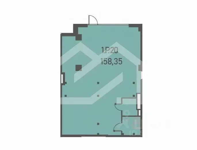 Помещение свободного назначения в Москва Складочная ул., 6С36 (158 м) - Фото 2