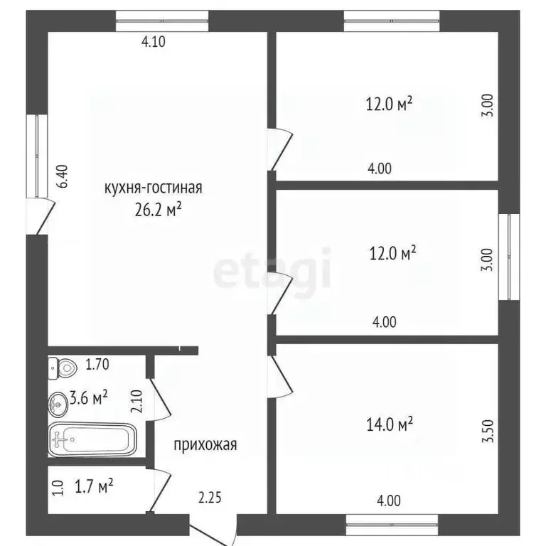 Дом в Тюменская область, Тюмень Луч СНТ, ул. Яблоневая (78 м) - Фото 1