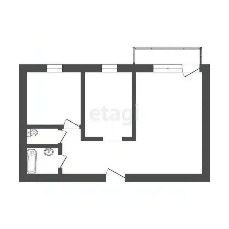 2-к кв. Бурятия, Улан-Удэ ул. Жердева, 112 (46.2 м) - Фото 2