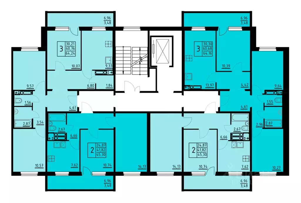 2-к кв. Пермский край, Пермь ул. Танцорова, 96 (45.3 м) - Фото 2