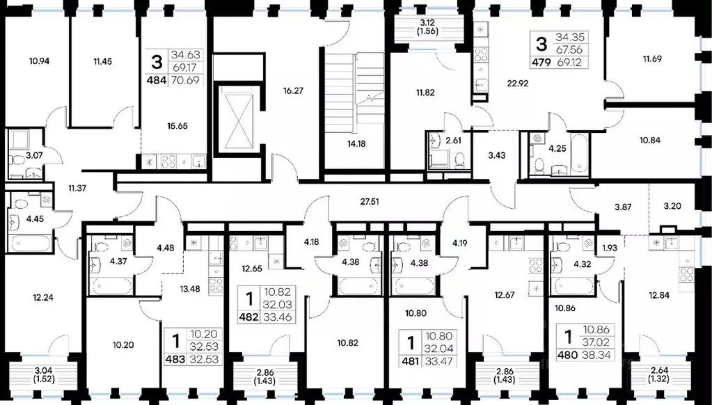 3-к кв. Татарстан, Казань ул. Профессора Мухамедьярова (70.69 м) - Фото 2