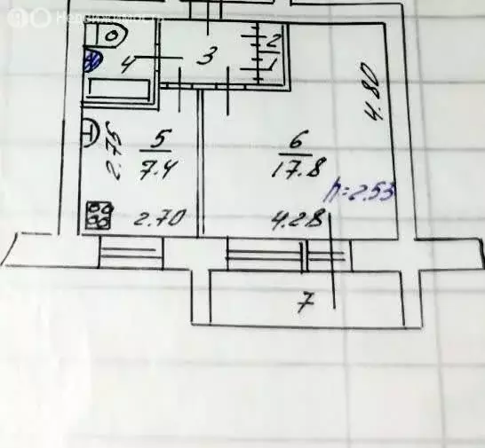 1-комнатная квартира: Ковров, улица Куйбышева, 16/2 (34.6 м) - Фото 1