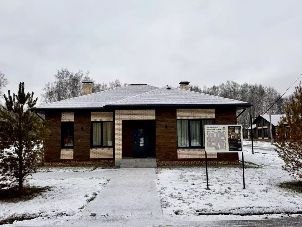 Дом в Омская область, Омский район, с. Пушкино ул. Ленского, 60 (105 ... - Фото 1