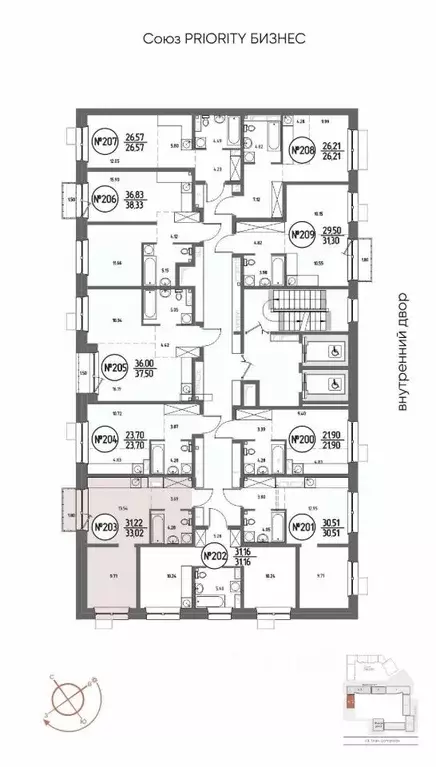 1-к кв. Иркутская область, Иркутск Макс жилой комплекс (33.02 м) - Фото 2