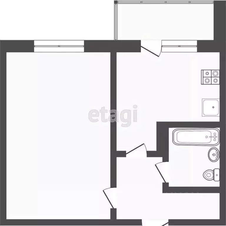 1-к кв. Мордовия, Саранск ул. 1-я Набережная, 54 (37.0 м) - Фото 1