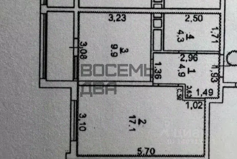1-к кв. Крым, Симферополь ул. Севастопольская, 43Ж (35.2 м) - Фото 2