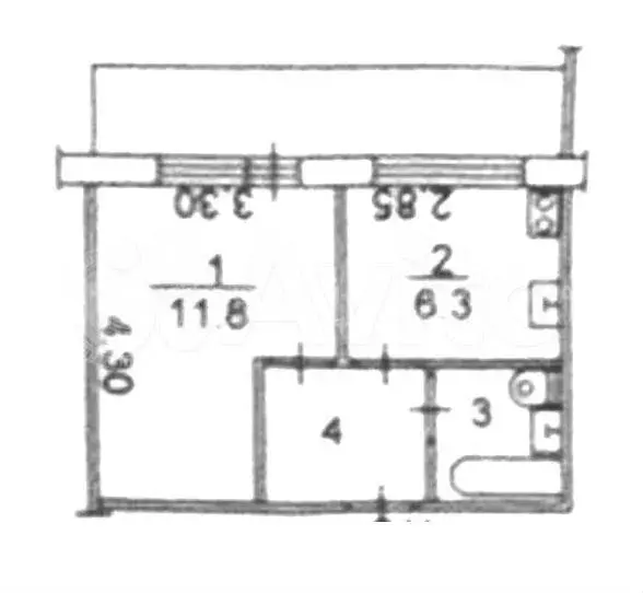 1-к. квартира, 25,5 м, 8/10 эт. - Фото 0