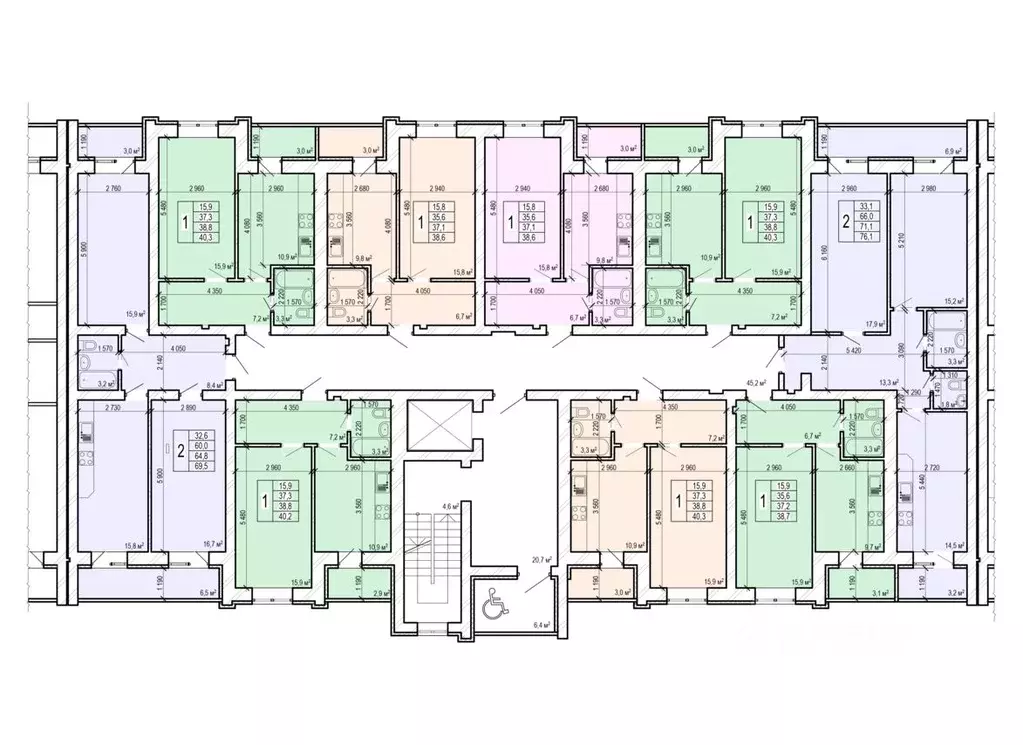 1-к кв. Саратовская область, Энгельс Новобазарная ул., 4 (38.6 м) - Фото 2