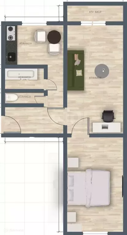 Продаётся 2-к квартира, 43.9 м - Фото 0