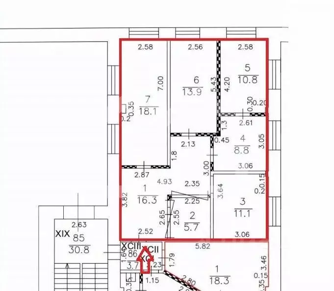 Помещение свободного назначения в Москва Холодильный пер., 3к1с3 (85 ... - Фото 2