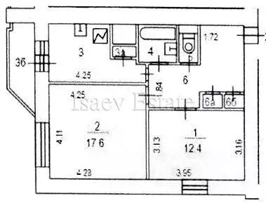 2-к кв. Москва Кастанаевская ул., 57К3 (52.0 м) - Фото 2