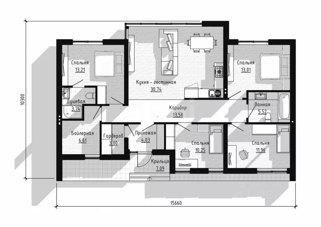 Дом в Белгородская область, Шебекино Харьковская ул. (231 м) - Фото 2
