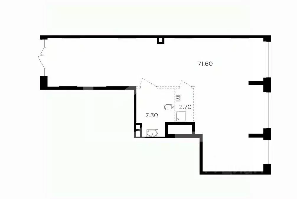 Помещение свободного назначения в Москва Филатов Луг жилой комплекс, ... - Фото 2