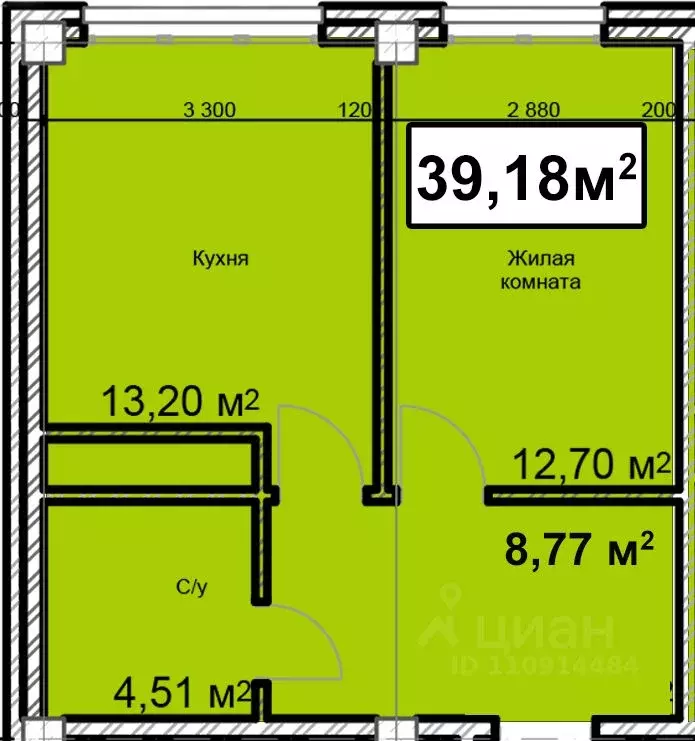 1-к кв. Ставропольский край, Ессентуки ул. Благодатная, 22к3 (39.18 м) - Фото 0