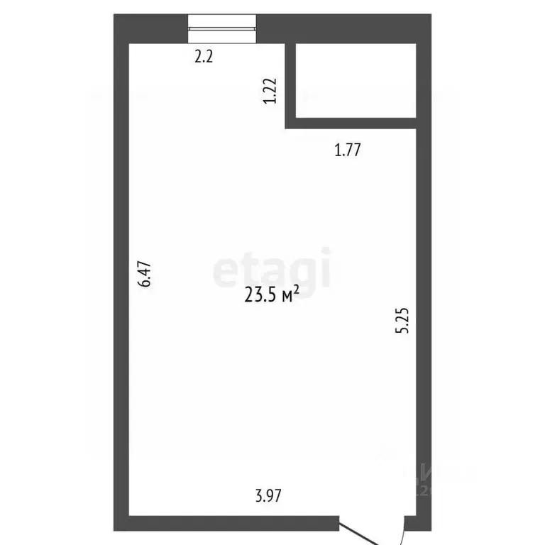 Студия Москва Автозаводская ул., 23Ак2 (23.5 м) - Фото 2