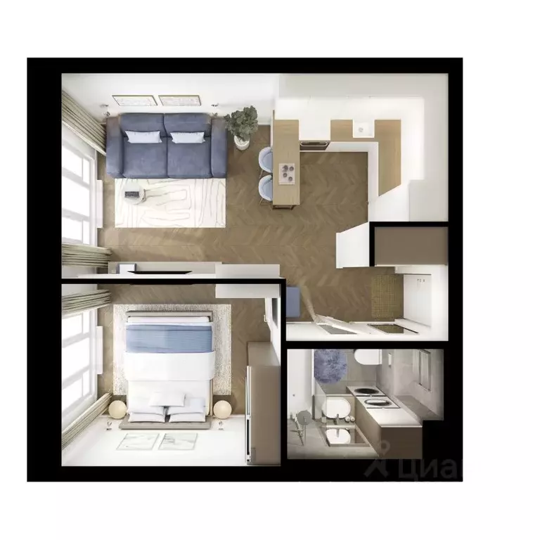 1-к кв. Московская область, Красногорск городской округ, пос. ... - Фото 2