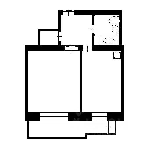 1-к кв. Новосибирская область, Новосибирск Народная ул., 8/1 (41.0 м) - Фото 2