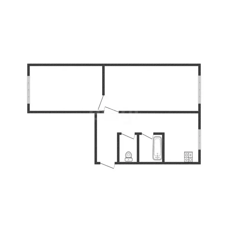2-комнатная квартира: Белгород, улица Костюкова, 22 (43.6 м) - Фото 1