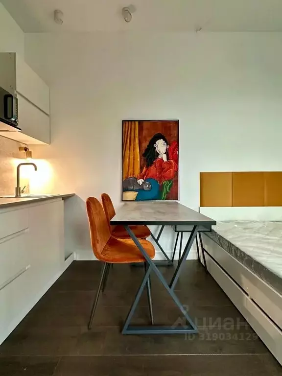 Студия Санкт-Петербург наб. Макарова, 58 (21.0 м) - Фото 1