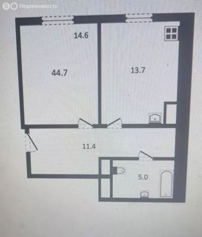 1-комнатная квартира: Царицын, ЖК Победа, Северная улица, 6 (44.7 м) - Фото 1