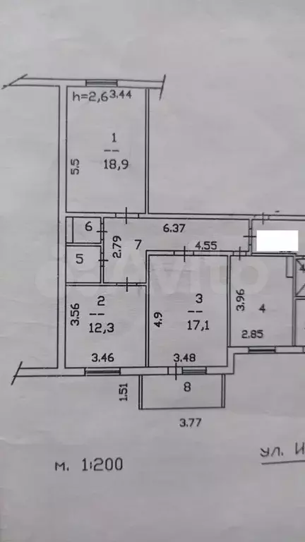 3-к. квартира, 74 м, 7/10 эт. - Фото 0