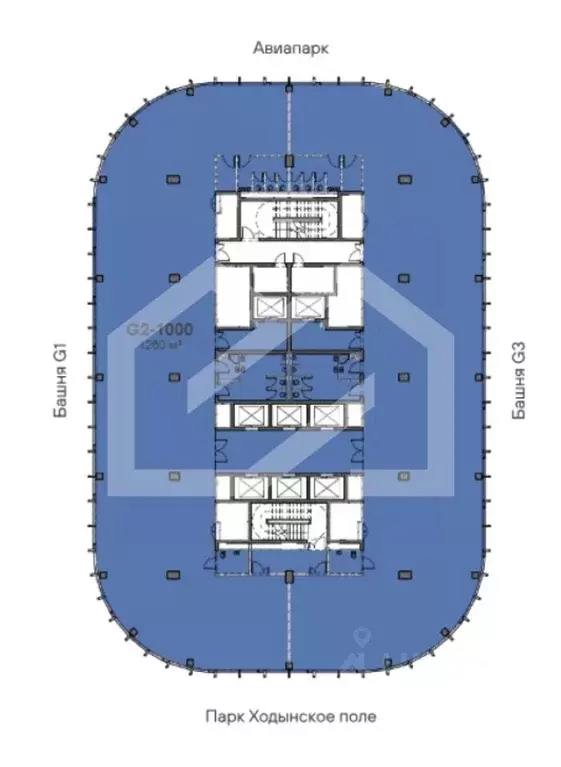 Помещение свободного назначения в Москва Ходынский бул., 20А/2 (1252 ... - Фото 2