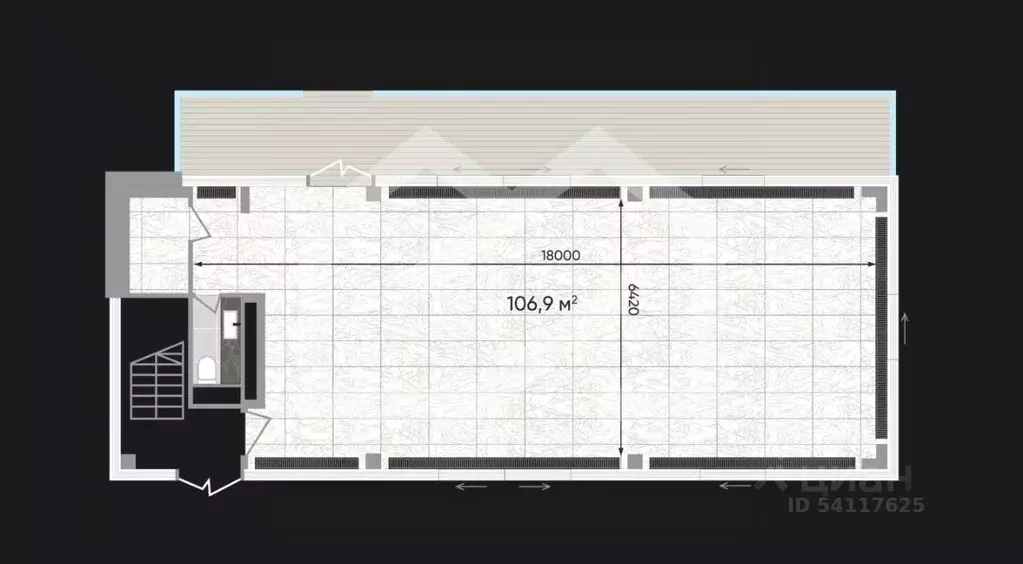 Торговая площадь в Москва Зорге 9 жилой комплекс, 9Ас4 (107 м) - Фото 1