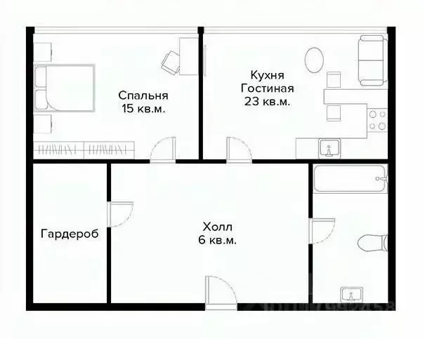 2-к кв. Москва Стремянный пер., 2 (55.0 м) - Фото 2