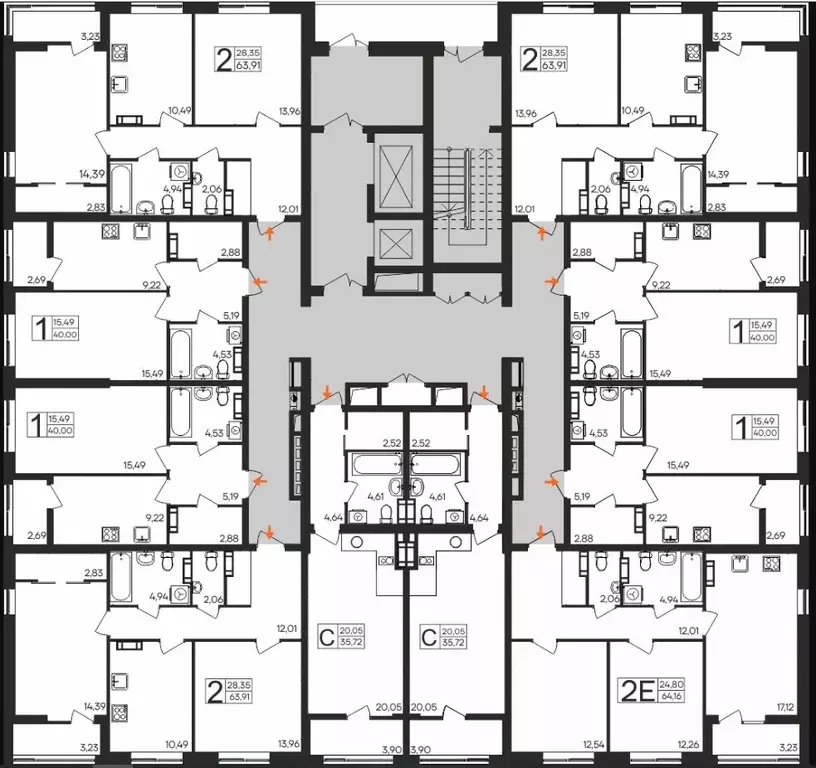 Студия Мурманская область, Мурманск Молодежный проезд, 17 (35.72 м) - Фото 2